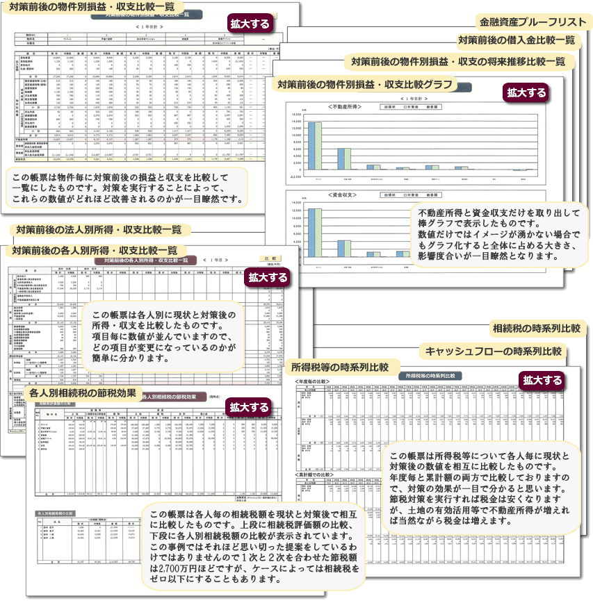 不動産経営者の相続対策のために 財産クリニック 提案書のサンプル